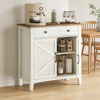 Meuble de bar à café moderne 2026 avec porte coulissante, buffet en MDF pour cuisine, rangement avec tiroir, idéal pour hôtel, chambre, appartement, salle à manger, salon