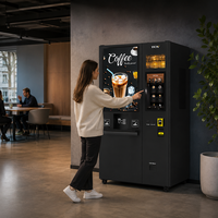 Máquina Expendedora de Café Espresso Comercial TCN, Totalmente Automática, Pantalla Táctil, Pago sin Efectivo, Monitoreo Remoto en la Nube