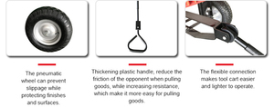 مقطورة من العربة مع عربة مساعدة إطار معدني - Product Image 5