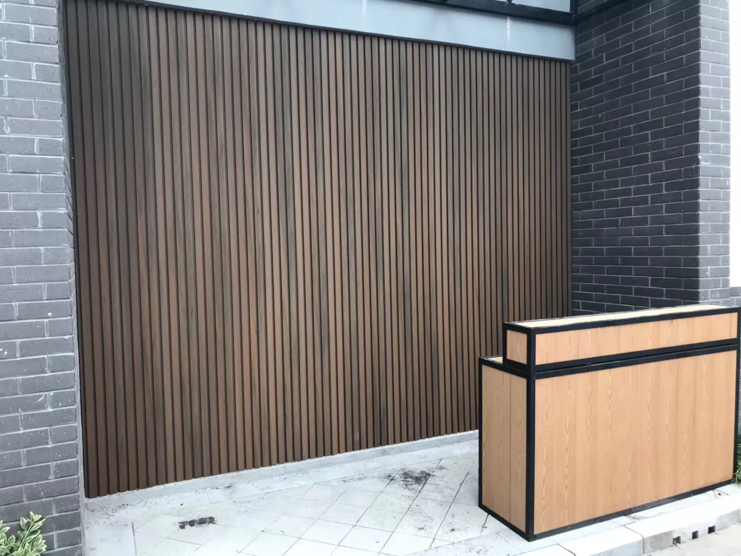 Waterproof Outdoor WPC Fluted Panel Outdoor Plastic Composite Exterior