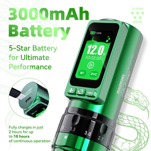 Dragonhawk Fold Pro 3000mAh Motore Senza Nucleo Corsa Regolabile 2.4-4.2mm Macchinetta Professionale Wireless per <span class=keywords><strong>Tatuaggi</strong></span> a Penna - Product Image 3