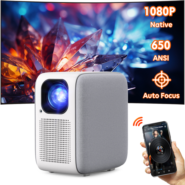 CR32 Pro Native Full HD 1080p Mini Portable LED Projector for Home Cinema 150 Inch Movie Images Factory Price