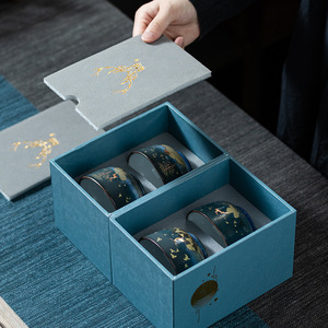 Set di <span class=keywords><strong>Tazze</strong></span> in Porcellana per Ufficio, Tazza <span class=keywords><strong>da</strong></span> Tè, Set <span class=keywords><strong>da</strong></span> Tè Kung Fu, Tazza <span class=keywords><strong>da</strong></span> Tè Pronta per Regalo con Logo Personalizzato - Product Image 3