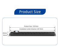 PDU 1U Montaje en rack PDU Israel Standard 16A 230V Regleta de alimentación con 12 salidas para centros de datos Redes y salas de servidores