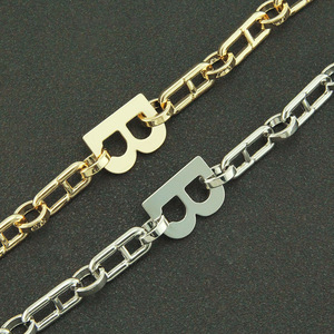 Personalized Letter B Oval Buckle Hipster <b>Bracelet</b>, Men's and Women's Fashion <b>Bracelet</b> <b>Bracelet</b> Tanjing - Product Image 2