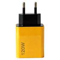 Boîtier de chargeur Z001 120W norme UE 4 ports, double QC3.0 A+ double PD C, coque en plastique pour alimentation