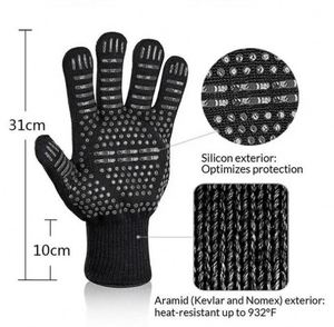 Fabricants et fournisseurs de gants en cuir résistants à la chaleur, gants de cuisine pour four, barbecue, cuisson, gants en silicone pour barbecue - Product Image 2