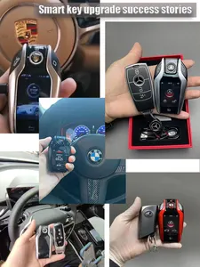 Universal Keyless Entry System Automobile Vehicle LCD Smart Car Key OEM Original Key Retrofit LED Touch personalizzazione colorata