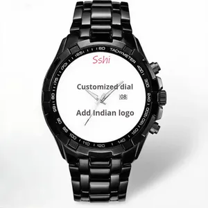 Lịch Đồng hồ đeo tay xu hướng thời trang Hỗ trợ tùy chỉnh * Tối thiểu một mảnh * Mặt số lớn nam dây đeo bằng thép đồng hồ thạch anh Nam - Product Image 5