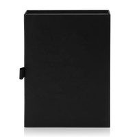 Boîte à cadenas magnétique, boîte cadeau pliable personnalisée, boîte noire avec couvercle magnétique