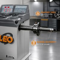 Équipement d'alignement de roues haute précision LEO L9002 avec affichage numérique, équilibreuse de pneus, mesure entièrement automatique 1g, 140 tr/min, roue maximale 70 kg