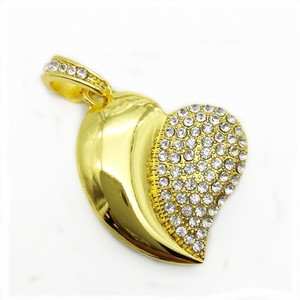 Encantadora forma de corazón agradable cristal USB flash drive beso USB Flash Drive para mujeres - Product Image 1