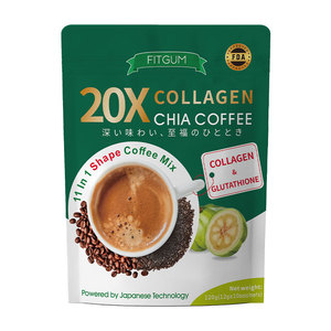 Café con Colágeno 20X y Chia, Mezcla de Café 11 <span class=keywords><strong>en</strong></span> <span class=keywords><strong>1</strong></span> con Glutatión, Control de Peso y Antienvejecimiento, Café Instantáneo - Product Image 2