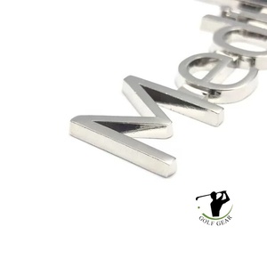 Étiquette métallique personnalisée OEM ODM, plaque alphabétique en laiton plaqué or, emblème, achat en gros, fabricant chinois, expédition rapide - Product Image 2