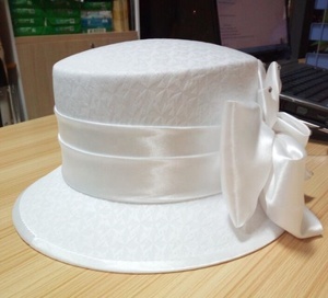 Topi Wanita Formal Lebar Putih untuk Pesta, Gereja, dan Acara Resmi, Grosir, Model Baru Elegan untuk Hari Ibu - Product Image 2