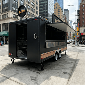 Chariot à glaces pilées, Remorque alimentaire mobile, Remorque à barbe à papa, Remorque de restauration pour boissons, Armoires de remorque alimentaire commerciale - Product Image 6