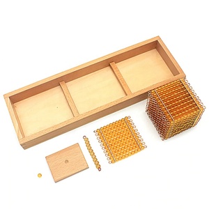 Matériel pédagogique Montessori, jouets éducatifs, introduction aux nombres décimaux avec plateaux, jouets Montessori - Product Image 2