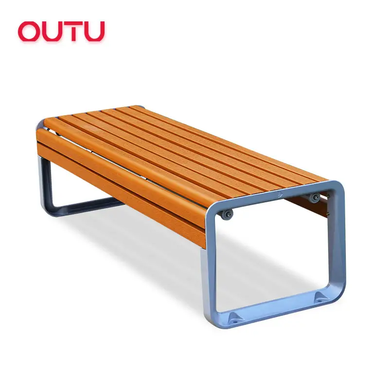 Teak Aluminium Metalen Bankje Stoel Moderne Bench Zitplaatsen Tuin Patio Outdoor Plastic Houten Bankjes