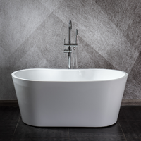 Baignoire moderne personnalisée indépendante Baignoire en acrylique Baignoire profonde pour une personne adulte Salle de bains luxueuse Design minimaliste
