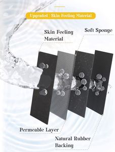 Modern Absorbent Stain Resistant Non-Slip Quick Dry Polyester <b>Bath</b> Mats with Rubber Backing for Home & Hotel Use - Product Image 4