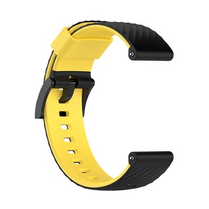 Bracelet de poignet en caoutchouc double couleur 24mm, <span class=keywords><strong>Spartan</strong></span> <span class=keywords><strong>Sport</strong></span> <span class=keywords><strong>HR</strong></span> 9 D5 pour <span class=keywords><strong>Suunto</strong></span> 7, bracelet de montre en Silicone - Product Image 5