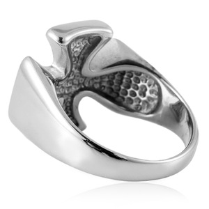 yunnique Men's Stainless Steel Cross <b>Ring</b> Gold Color Geometric Design Fashion Jewelry Gift - Product Image 4