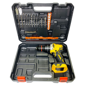 Perceuse à percussion sans fil industrielle rechargeable jaune 20V 13mm, double vitesse, multifonction, tournevis sans balais, couple maximal 80Nm - Product Image 6