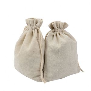 Pochette personnalisée en coton biologique avec cordon de serrage, fermeture à rabat et poignée, écologique et recyclable, pour le rangement de bijoux, de logos et de cadeaux de fête - Product Image 2