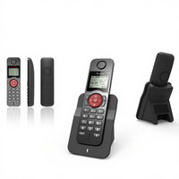 Téléphone sans fil numérique DECT 6.0 SC-1803-DP à 5 combinés, affichage 3 lignes, transfert d'appel, batterie haute capacité, recomposition, mode double