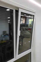 Ventana Abatible de PVC, Vista Amplia sin Obstáculos, Apta para Balcón