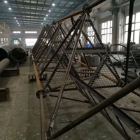 Menara Telekomunikasi Baja Sudut 3 Kaki JUNHAO dengan Galvanis Celup Panas Standar ANSI/TIA-222-G Tinggi 10-100m