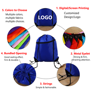 Túi Nylon Dây Rút Chất Lượng Cao Tùy Chỉnh Túi Dây Rút Nylon Giá Rẻ Chống Nước Túi Dây Rút Thân Thiện Với Môi Trường Bằng Nylon - Product Image 2