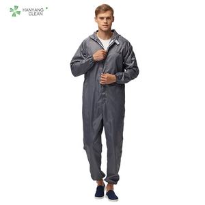 H-1109 ห้องคลีนรูมเสื้อผ้า unisex <span class=keywords><strong>esd</strong></span> จั๊มสูทป้องกันไฟฟ้าสถิตย์เสื้อผ้าทํางานป้องกันไฟฟ้าสถิตย์ - Product Image 6