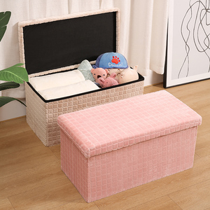 Multi-Color Stylish <strong>Stools</strong> Multi-Size Customizable Clothing <strong>Stools</strong> Velvet Ottoman Bench <strong>Storage</strong> - Product Image 6