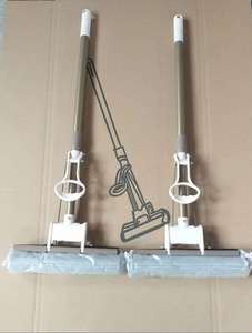 Serpillère à rouleau en éponge à manche métallique extensible, auto-essoreuse, pour le nettoyage des sols domestiques, prix de gros abordable - Product Image 4