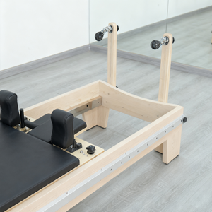Réformateur de <span class=keywords><strong>Pilates</strong></span> en bois d'érable à piste complète commerciale résistance réglable corps durable écologique formation professionnelle <span class=keywords><strong>Yoga</strong></span> - Product Image 5