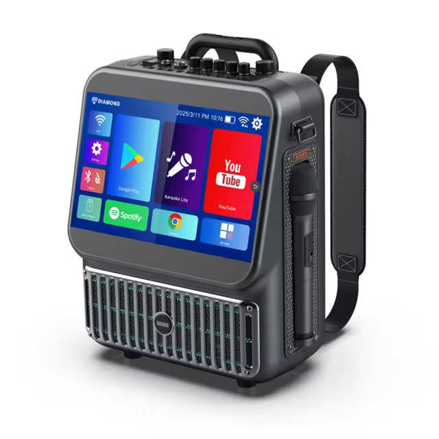 All-in-One Karaoke Console with Large 13.3-inch Interactive Display and Robust Audio for Indoor & Outdoor Singing