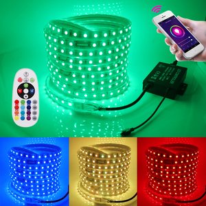 Đèn Dây LED 220V 110V 5050 <span class=keywords><strong>RGB</strong></span> Đèn LED 60LEDs/M Chống Nước Điều Khiển WiFi Thông Minh Tuya Đèn Neon Trang Trí Nhà Ngoài Trời - Product Image 4
