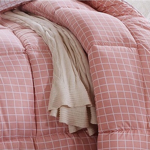 Nhà Máy Trực Tiếp Siêu Mềm Chất Lượng Cao Rắn Màu Trắng Phòng Ngủ Khách Sạn Duvet Sọc 100% Bông Chăn - Product Image 4