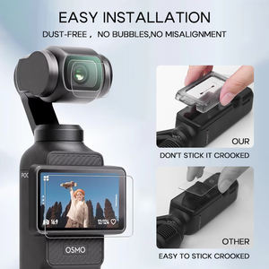 Protector de Pantalla de Vidrio Templado Super Clear 9H 2.5D con Anti-Reflejos AR e Impermeable para Cámara de Acción DJI Osmo Pocket <span class=keywords><strong>3</strong></span> - Product Image 5