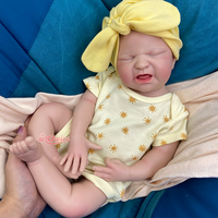 20 Zoll realistische weinende Reborn-Babypuppe, lebensechter Vollsilikonkörper mit Gewicht, fühlt sich echt an, Sammlerpuppe zum Weiterverkauf