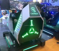 Simulador de Conducción con Plataforma de Movimiento, Soporte para 3 Monitores, Juego Completo Moza, Cabina de Simulación de Carreras