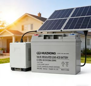 고성능 및 안전 배터리 12V 33Ah GEL 납산 배터리 UPS 및 태양광 시스템용 딥 사이클 배터리 - Product Image 1