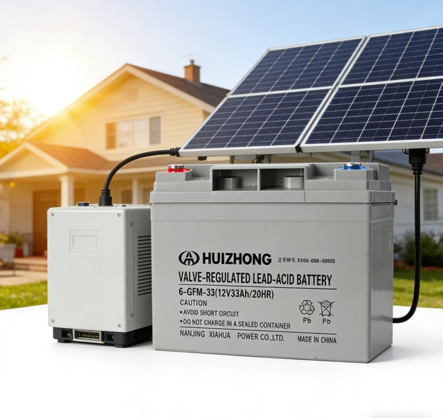 High Performance & Safety Batteries 12V 33Ah GEL Lead Acid Battery Deep Cycle Batteries for UPS & Solar System
