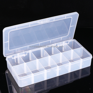 SUNSHING Adjustable Compartment <b>Box</b> Nail Rhinestone Charm Storage Case Plastic Jewelry Making Supplies Storage Organizer - Product Image 1
