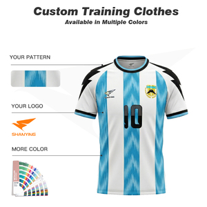 Jersey Sepak Bola Tim Nasional yang Dapat Disesuaikan Sepenuhnya, Jersey Olahraga Sepak Bola Cepat Kering dan Bernapas - Product Image 2
