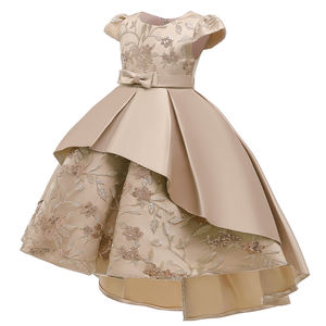 FSMKTZ 2021 Flower Girl Dress Princess Girls <b>Clothes</b> Children Party Birthday Wedding Trailing Kids Dresses 3-10 Years - Product Image 4