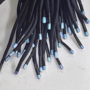 Dragonne de fermeture éclair en silicone avec perle colorée et double tête à colle pour vêtements, chaussures et sacs - Product Image 3