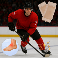Manchons en gel premium pour patins, chaussettes de protection pour amortir et protéger la zone des patins lors du patinage sur glace, du hockey, du roller, du ski, des bottes
