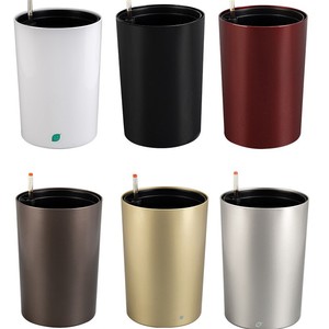 Maceta de plástico redonda grande de estilo moderno nórdico, maceta de bambú esmaltado con sistema de riego automático perezoso Simple, maceta lacada - Product Image 5